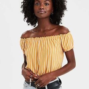 AEO off the shoulder bubble top